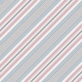 Stripe pattern herringbone in grey, dusty pink, beige. Seamless textured spring summer autumn winter diagonal vector background.