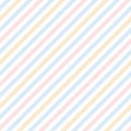 Stripe pattern in pastel blue, pink, yellow, white. Seamless light herringbone textured graphic for spring summer dress, skirt. Royalty Free Stock Photo