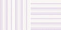 Stripe pattern set herringbone in lilac purple and off white. Textured seamless spring summer stripes vector for dress, shirt, top