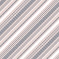 Stripe pattern texture in grey, pink, white. Seamless light diagonal herringbone stripes graphic background for dress, skirt. Royalty Free Stock Photo