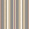 Stripe pattern textured in gold brown, beige, red. Seamless herringbone vertical large wide background vector for flannel shirt. Royalty Free Stock Photo