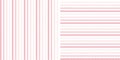 Stripe pattern textured gradient in coral pink and white. Seamless light pastel basic simple line vector graphic for dress, shirt.