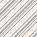 Stripe pattern textured vector in pink, grey, white. Seamless diagonal herringbone background graphic for spring summer dress. Royalty Free Stock Photo