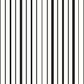 Stripe seamless pattern with black and white colors vertical parallel stripes. vector background Royalty Free Stock Photo