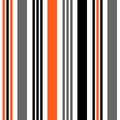 Stripe seamless pattern with orange,black and white vertical parallel stripes.Vector pattern stripe abstract background. eps10 Royalty Free Stock Photo