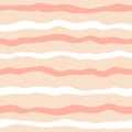 Stripe seamless pattern. Retro background with hand-drawn lines. Minimalistic Scandinavian style in pastel colors. Ideal Royalty Free Stock Photo