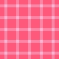 Stripe textile plaid background, cross vector texture check. Teenager tartan pattern fabric seamless in red and light colors