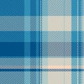 Stripe vector check seamless, plank plaid pattern textile. Repeatable patterns fabric texture tartan background in cyan and pastel Royalty Free Stock Photo