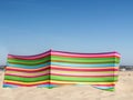 Stripe windbreak at the beach