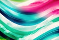 Striped art painting waves abstract background