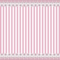 Striped background with lace border Royalty Free Stock Photo