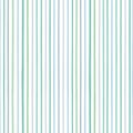 Striped background vector pattern in green and blue. Textured hand drawn vertical stripe design.