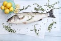 Striped Bass Dinner Royalty Free Stock Photo