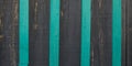 Striped black and green wood background wooden surface gray stripes vertical pine planks Royalty Free Stock Photo