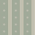 Striped blue green vintage victorian retro style wallpaper with stars macro Royalty Free Stock Photo