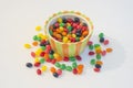 Striped Candy Bowl Royalty Free Stock Photo