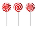 Striped candy vector illustration Royalty Free Stock Photo