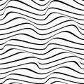 Abstract distortion line background. Striped wave backdrop.