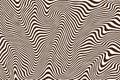 Striped curved abstract monochrome pattern