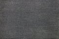 Striped dark grey cotton fabric texture. highly-textured background Royalty Free Stock Photo