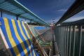 Striped Deckchair on seaside Pier