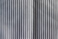 Striped fabric texture. White and gray textile background Royalty Free Stock Photo