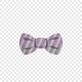 Striped fashion bow tie icon, cartoon style Royalty Free Stock Photo