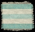 Striped flap burlap texture, piece of natural Royalty Free Stock Photo