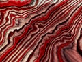 Striped Gem Polished Cross Section Surface