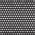 Striped heart pattern. Seamless vector background