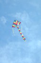 Striped kite Royalty Free Stock Photo