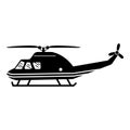 Striped line helicopter icon, simple style Royalty Free Stock Photo