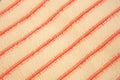 Striped microfiber towel.