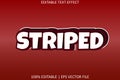 Striped With Modern Style Editable Text Effect