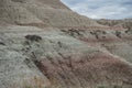 Striped mountains at Badlands National Park