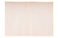 Striped notebook paper texture Royalty Free Stock Photo