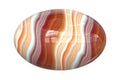 Striped oval gem cabochon - 3D illustration Royalty Free Stock Photo
