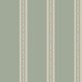 Striped pastel blue green vintage victorian retro style wallpaper with simple ornament