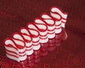 Striped Peppermint Ribbon Candy