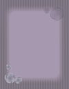 Striped light purple old retro vector vertical page with empty light rectangular area for inscription, a large composition of dust