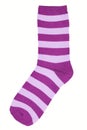 The striped purple socks