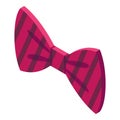 Striped red bowtie icon, isometric style Royalty Free Stock Photo