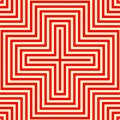 Striped red white seamless pattern. Abstract repeat angular lines texture background.