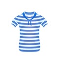 Striped sailor t-shirt with blue scarf