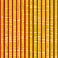 Striped scrim linen weave vector pattern. Seamless backdrop with blended horizontal stripes and random glitch texture