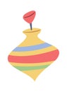 Striped spinning top children toy Royalty Free Stock Photo