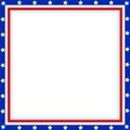 American flag symbols patriotic frame vector design. Royalty Free Stock Photo