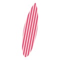 Striped surfboard icon Vector Royalty Free Stock Photo