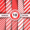 Striped sweet line Merry Christmas pattern.