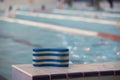 The striped swim training Royalty Free Stock Photo